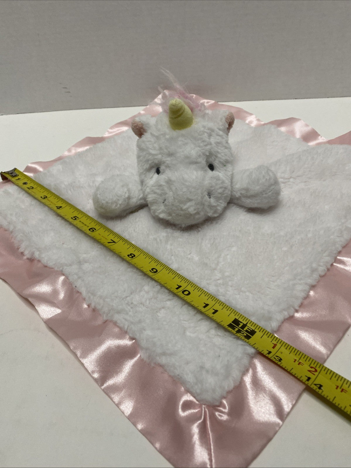 Cloud Island Unicorn Lovey Security Blanket Gold Speck Flakes Plush Doll 