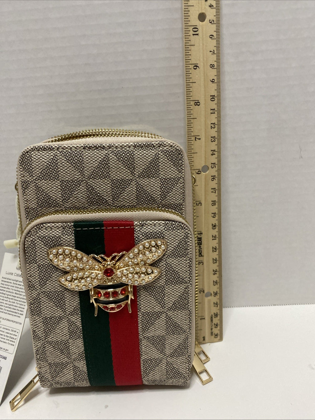 Lexie Collection Honey Bee Multi Compartments Cell Phone & Crossbody Bag