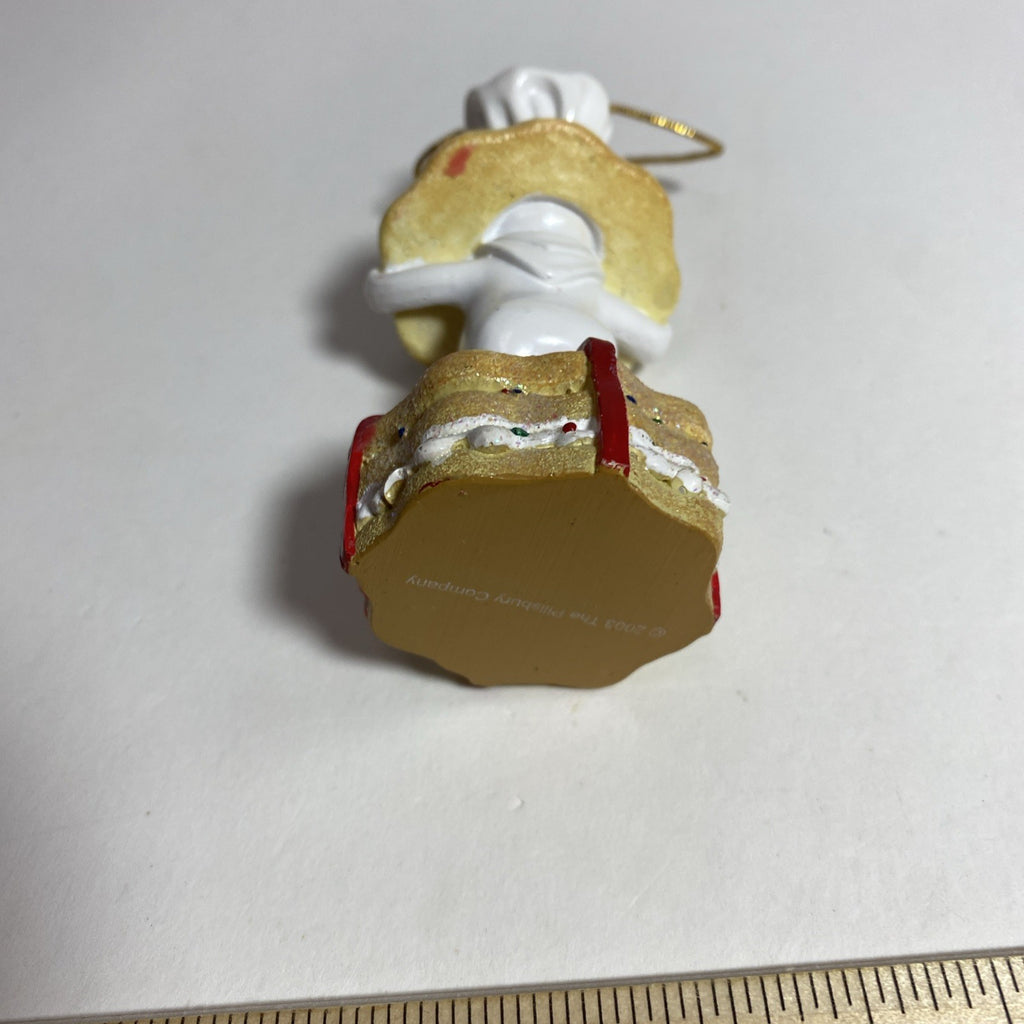 Vintage 2003 Pillsbury Dough Boy Shortbread Sugar Cookies Christmas Ornament 4"