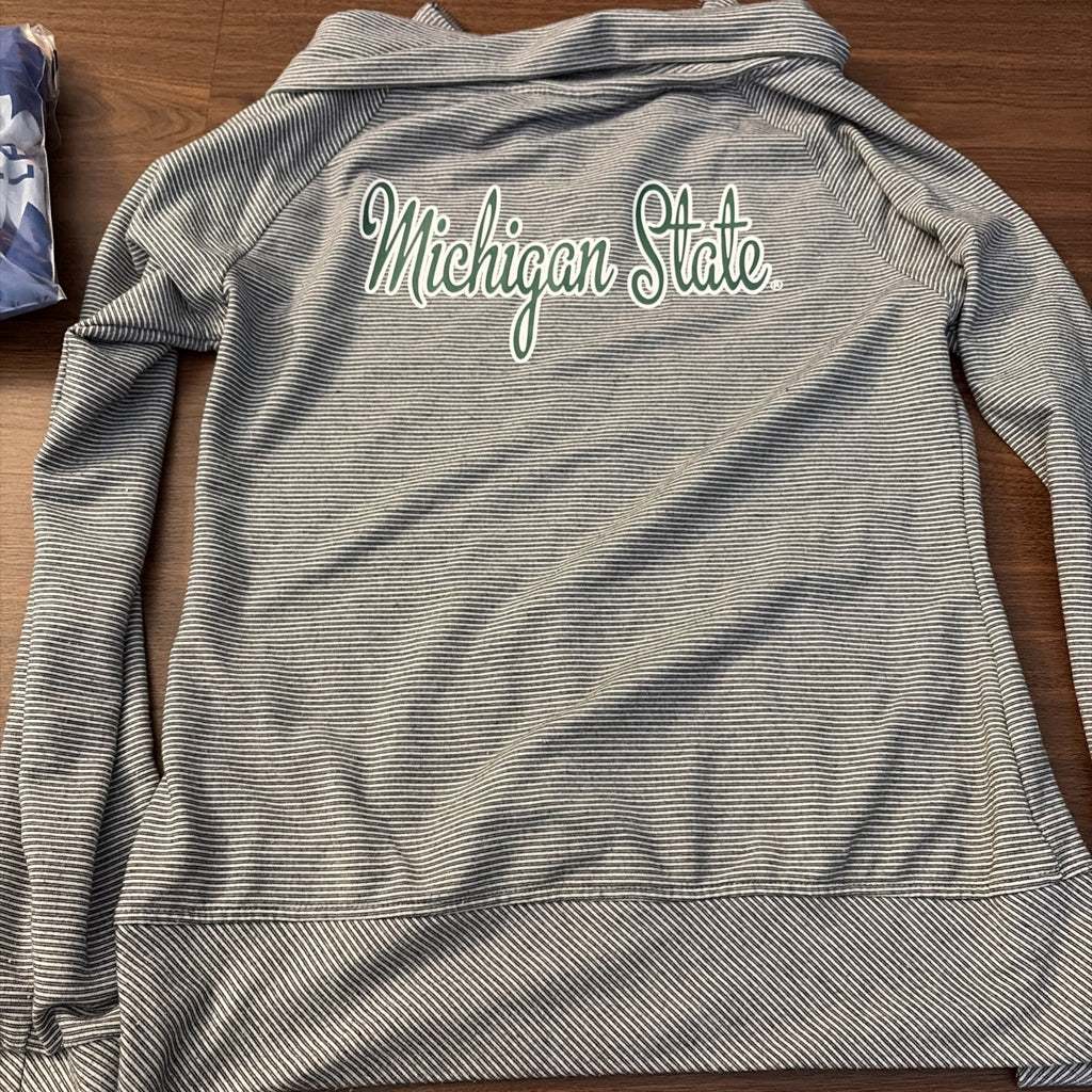 Colosseum Women’s Large Michigan State Spartans Zip Up Jacket