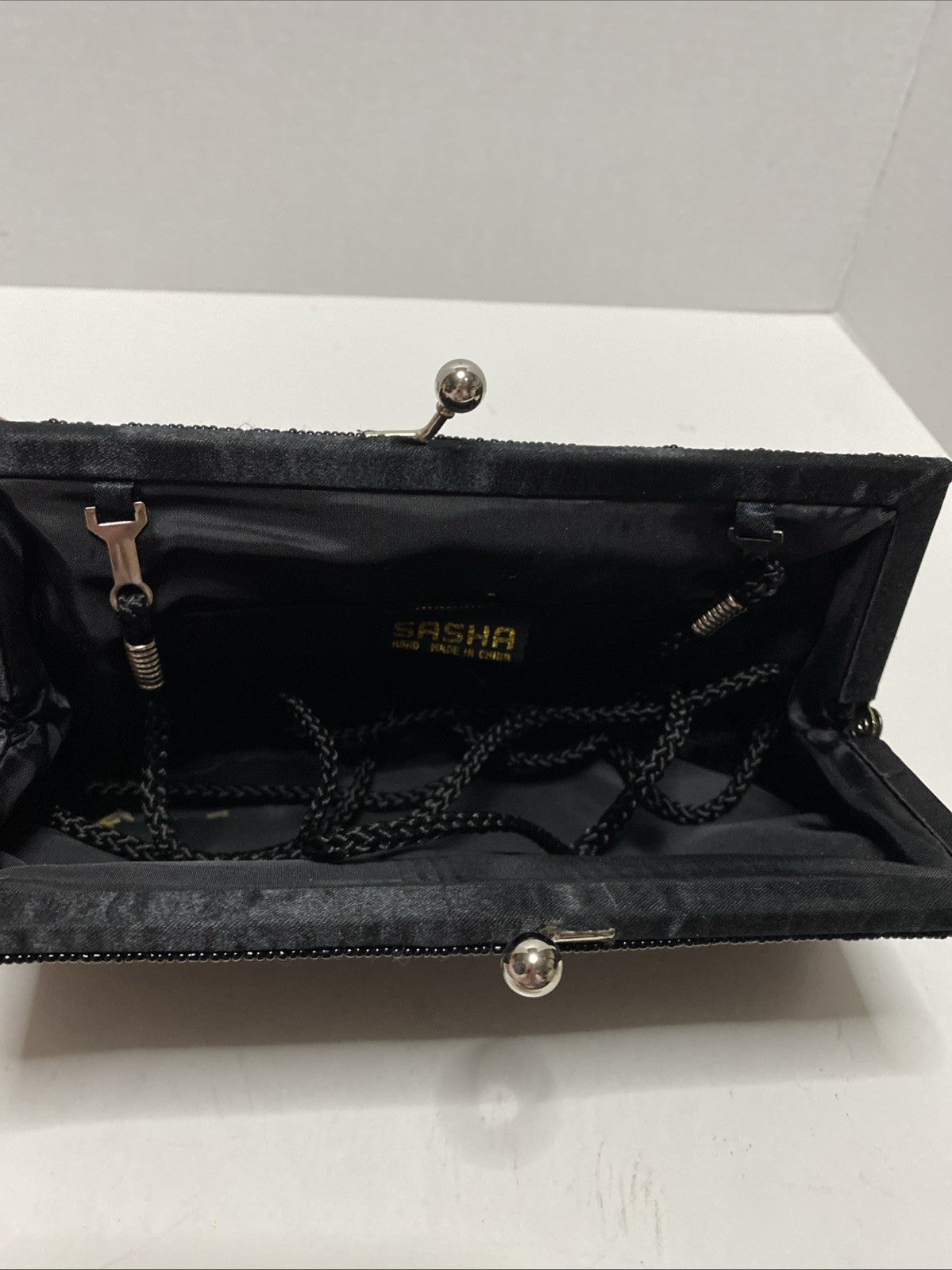 Sasha New York Black Clutch Bag