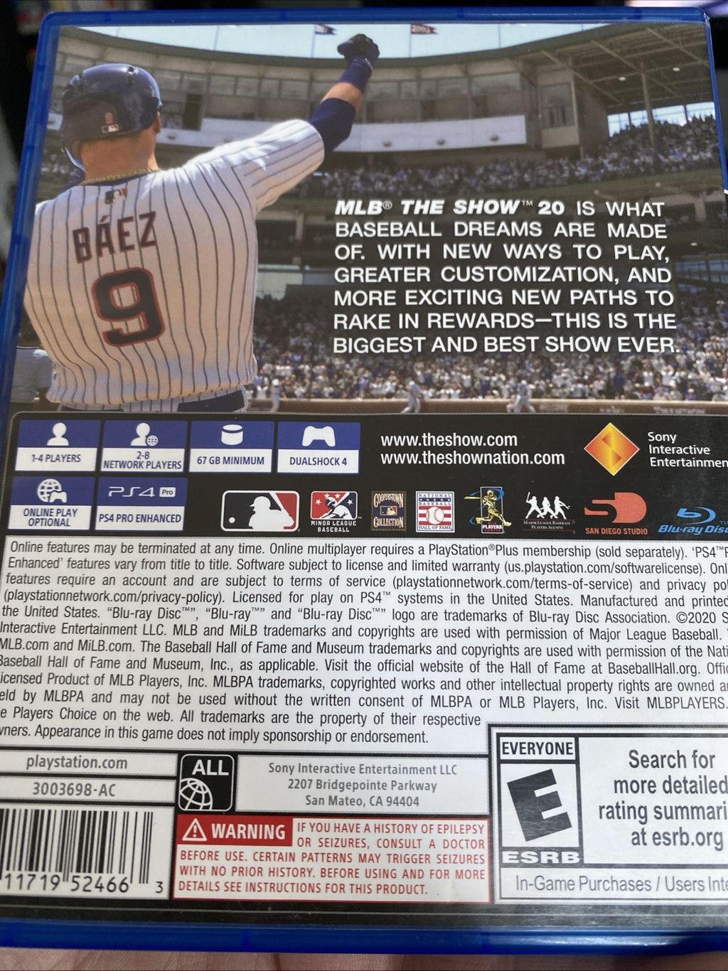 PS4 The Show 20 New Open Box