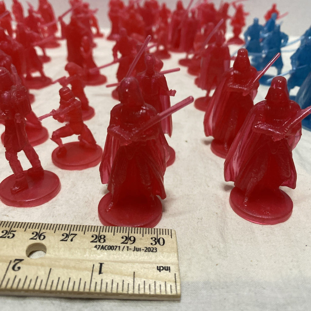 72 Star Wars Loose Hologram Red Blue Mini Figures - Star Wars Saga 2006-2007