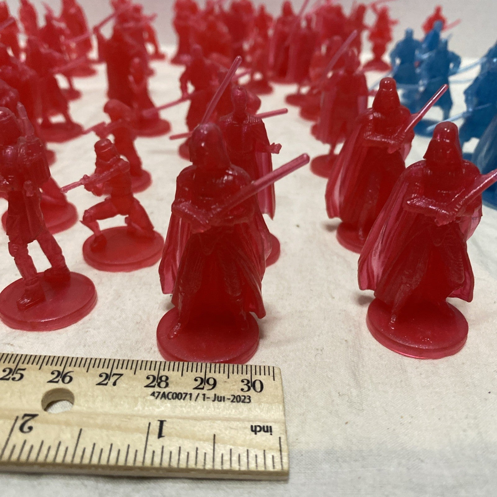 72 Star Wars Loose Hologram Red Blue Mini Figures - Star Wars Saga 2006-2007