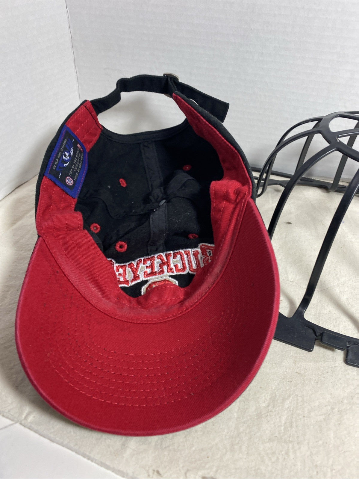 Ohio STATE BUCKEYES NCAA STRAP BACK HAT PRE SHAPED BRIM CAP