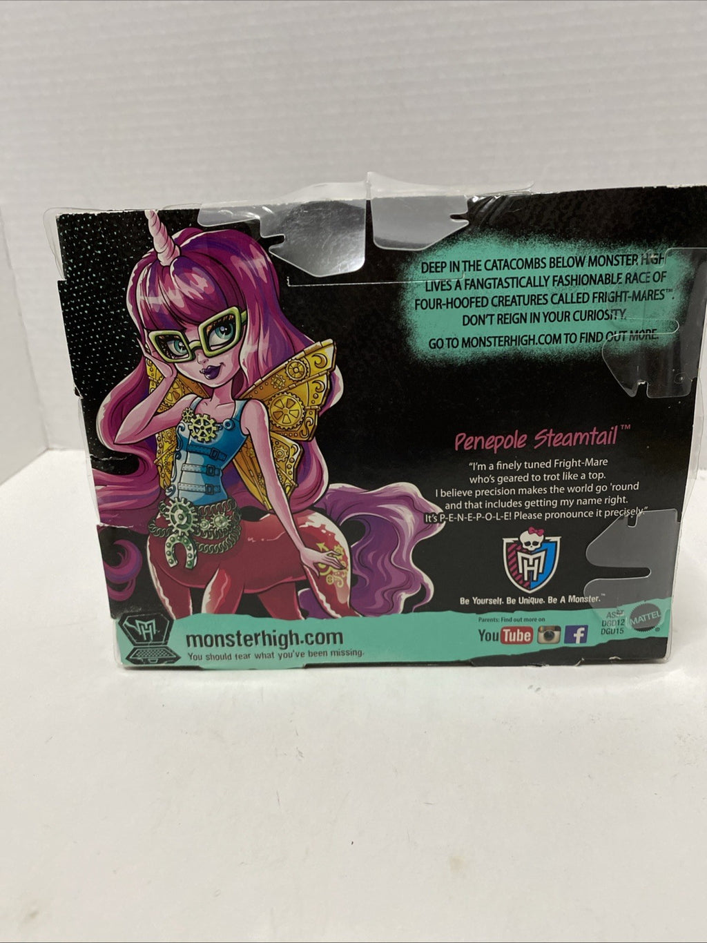 2015 Monster High ~ Fright-Mares Penepole Steamtail ~ NIP VHTF