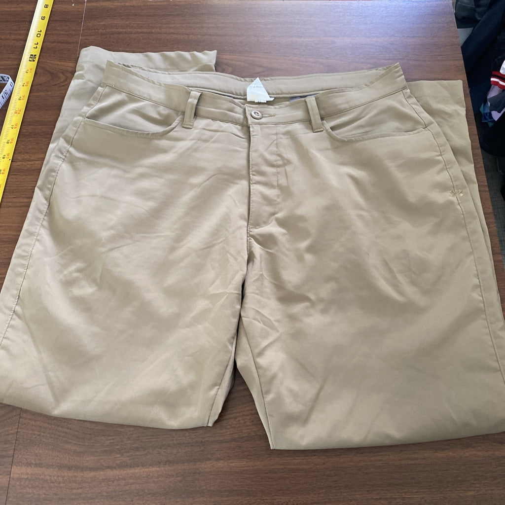 Under Armour 38x30 Brown Golf Mens Dress Pants Free Shipping