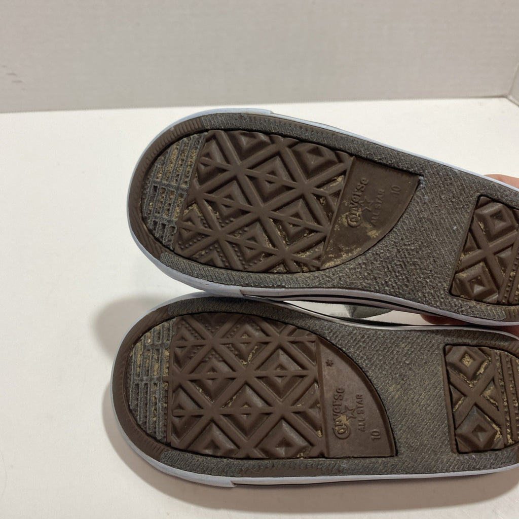 Converse Chuck Taylor All Star Kids Gray Low Top Shoes Size 10