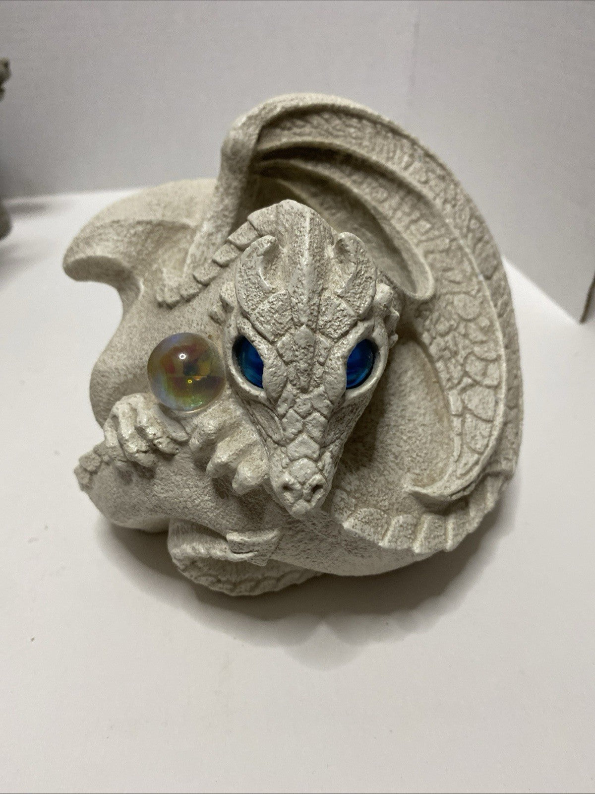 Windstone Editions Pena Dragon Candle Lamp 1999 White D&D Magic Castle