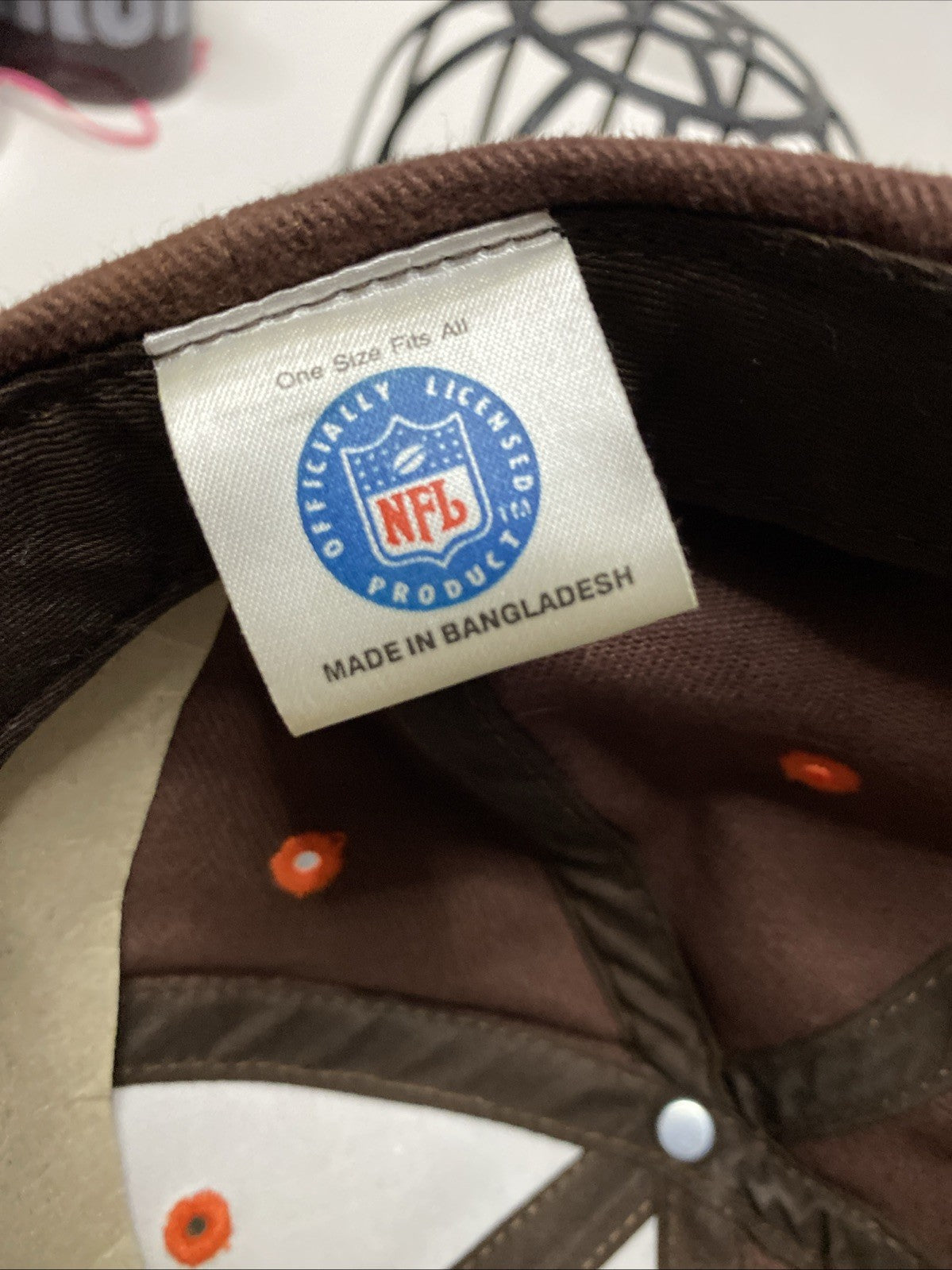 Vintage CLEVELAND BROWNS NFL Logo Sports Baseball Trucker Cap Hat 