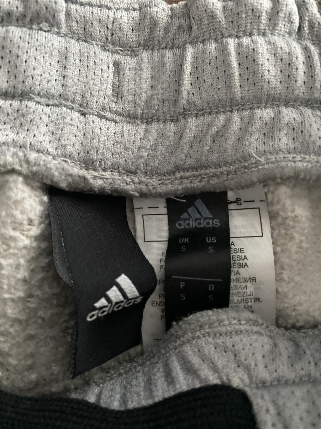 Adidas youth size small sweat Shorts front tie
