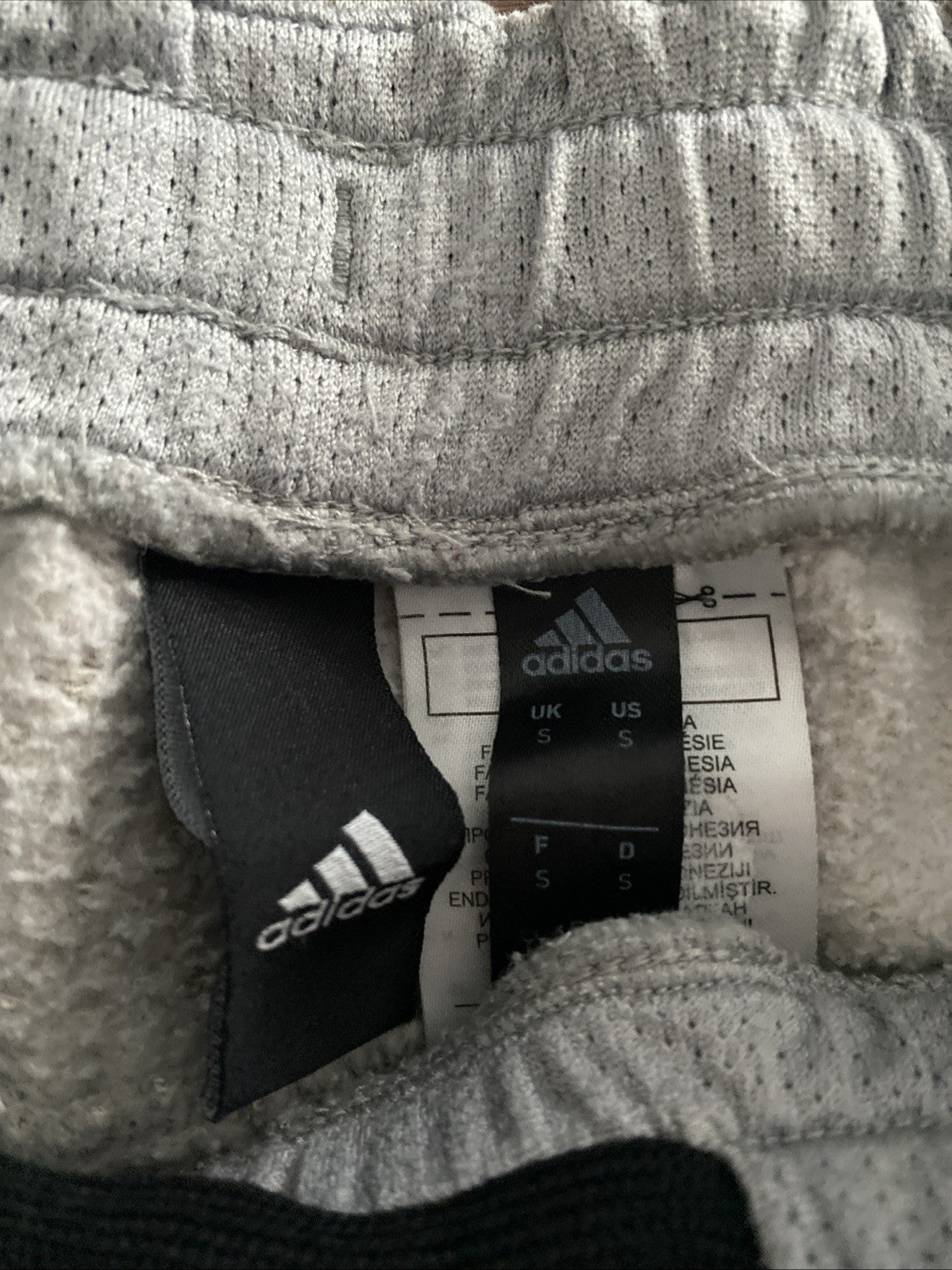 Adidas youth size small sweat Shorts front tie