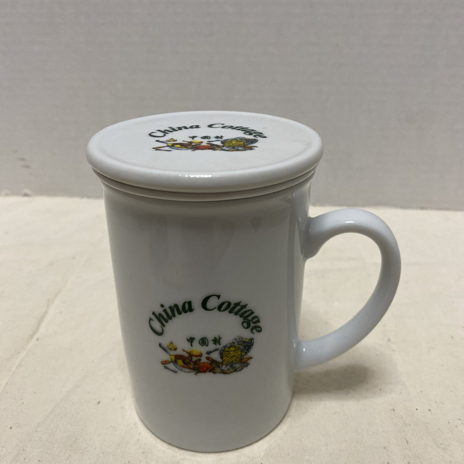 Towin China Cottage Tea Infuser Cup With Lid
