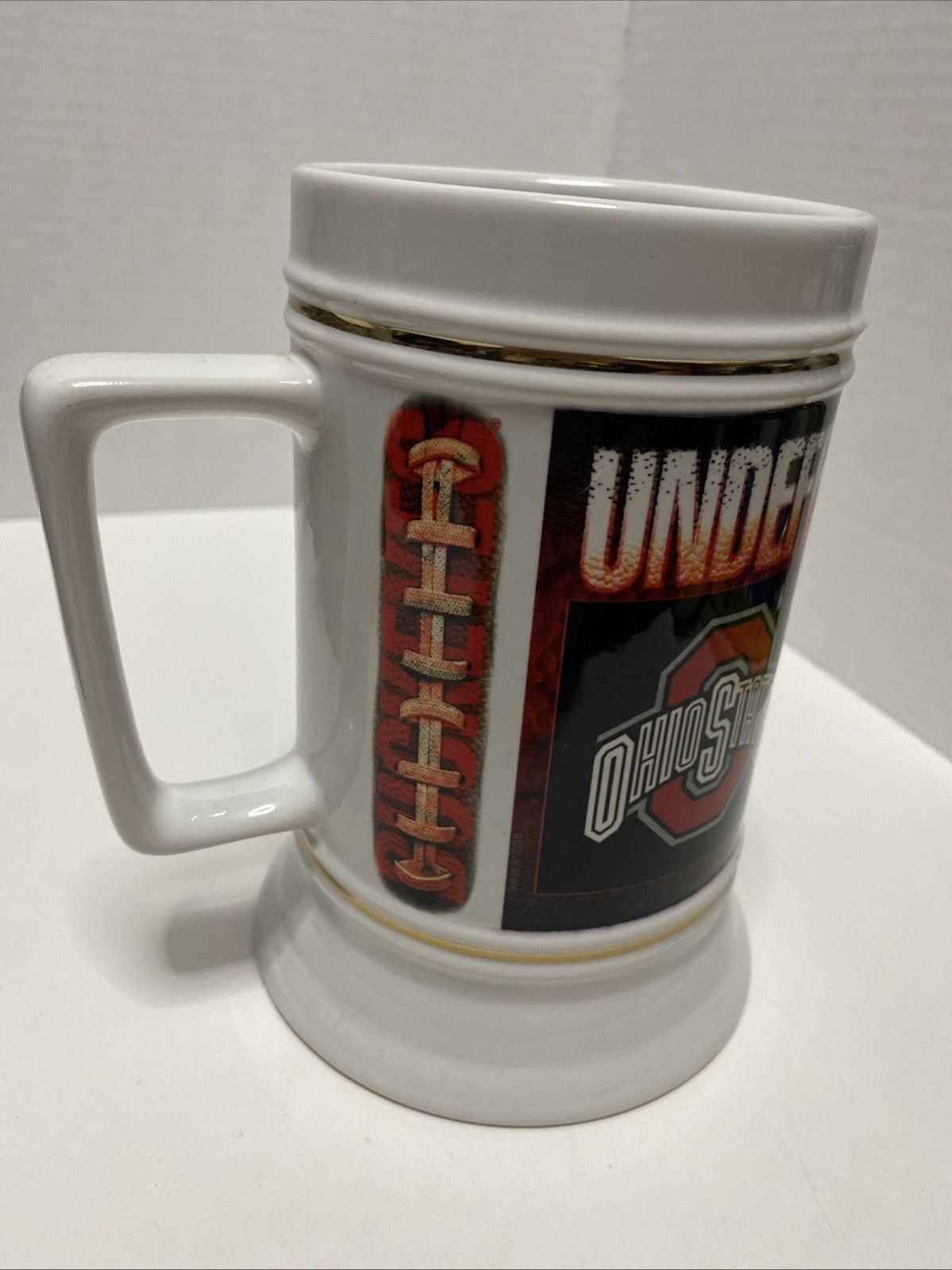 Ohio State Buckeyes 2002 Undefeated Champions Beer Stein Mug 6 1/4" Tall