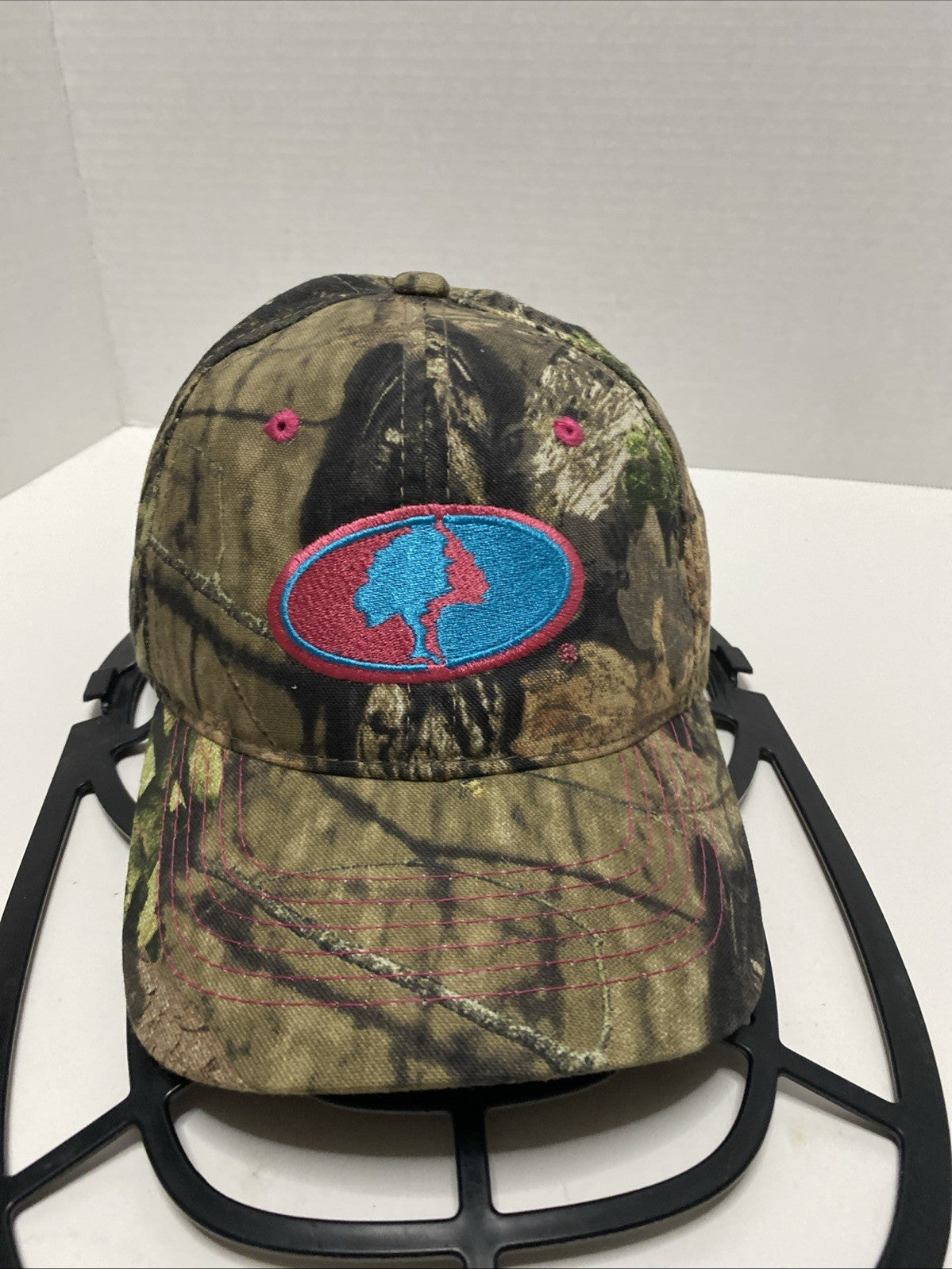 Mossy Oak Camo Camouflage Women’s Pink Logo Hunting Hat Outdoor Cap