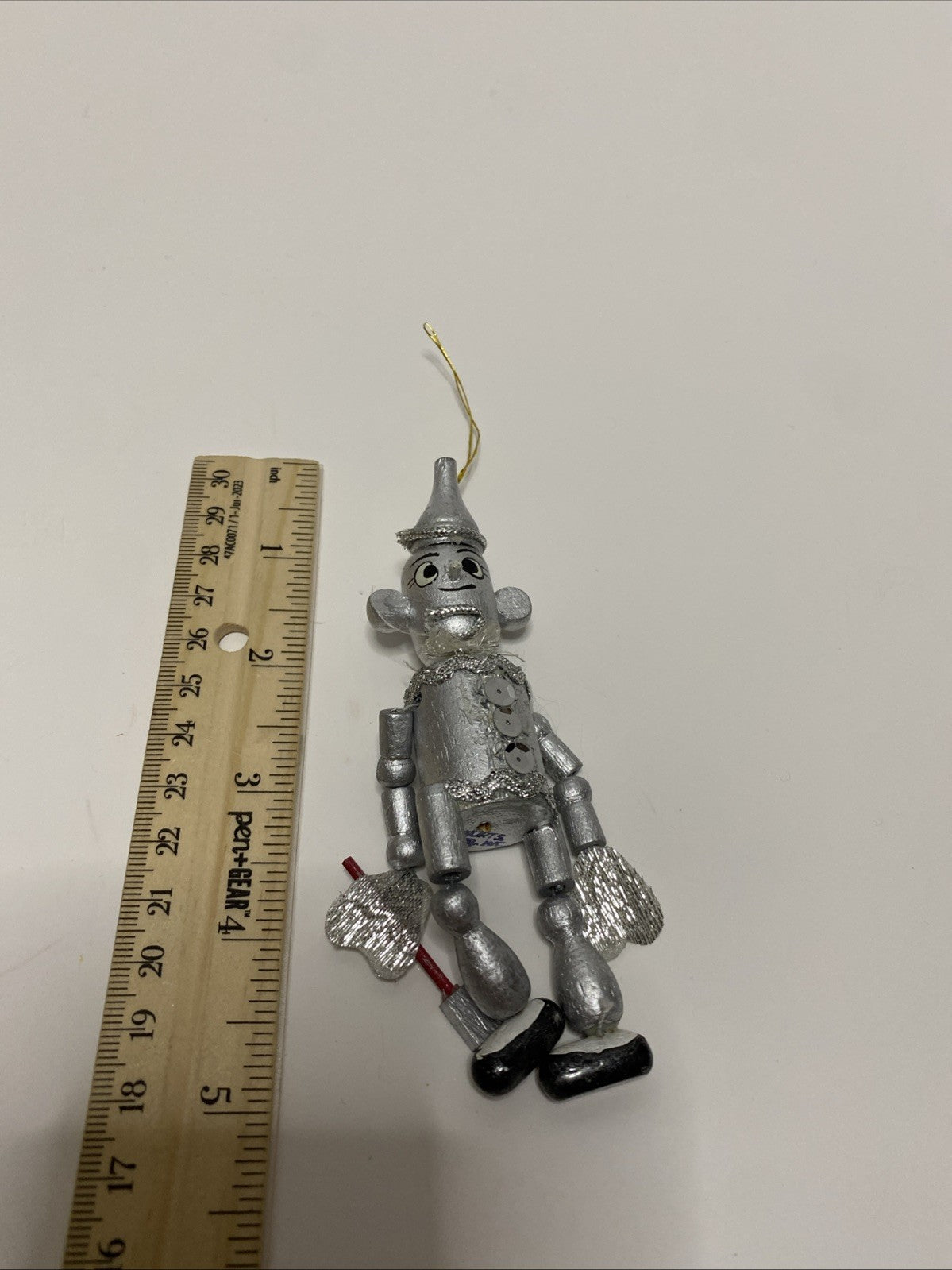 Vtg Wizard of Oz Wooden Kurt & Adler Ornament Tin Man