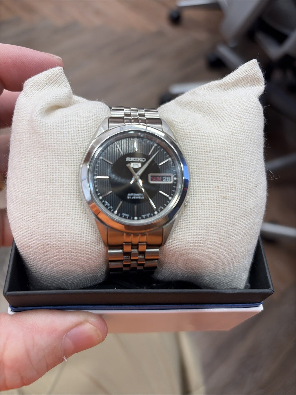 SEIKO 5 SNKL23 SNKL23J1 21 Jewels Automatic Japan Made 30m Stainless Steel