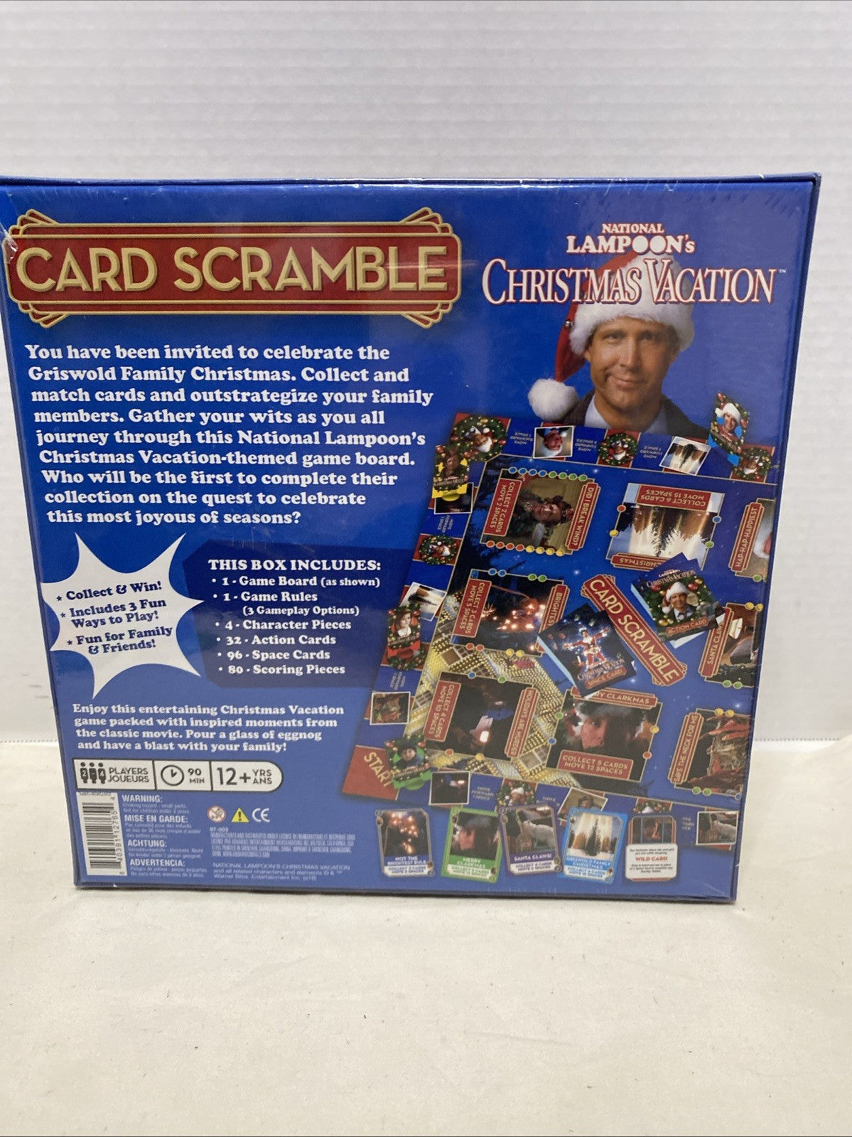 National Lampoon Christmas Vacation Card Scramble Game Chevy Chase Griswold
