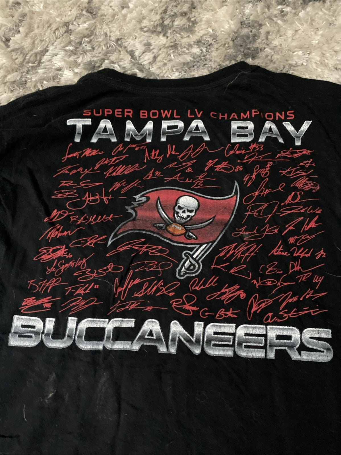 Super Bowl champion Tampa Bay Buccaneers Super Bowl T-shirt short sleeve size la