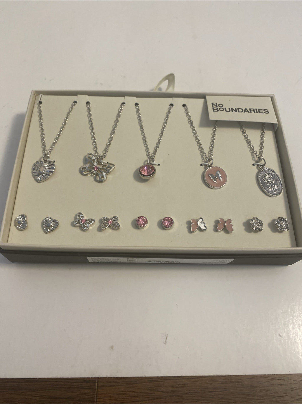 No Boundaries Five necklaces and Matching earrings sets
