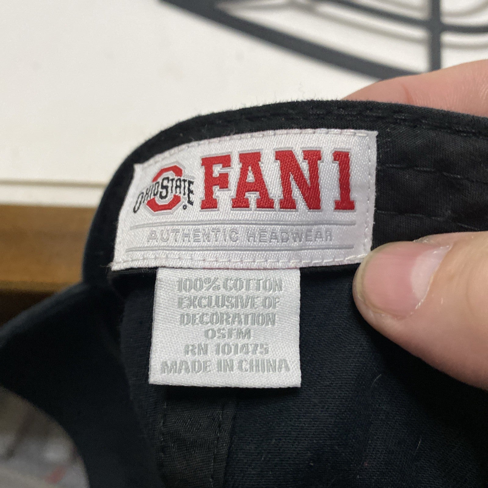 OSU Snapback Hat Black Block O One Size