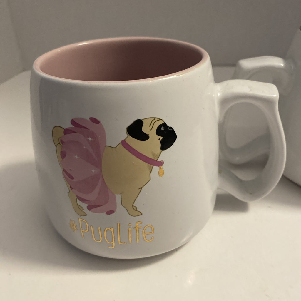 "TenStrawberry Street" #PUGLIFE Set Of 2 16oz Coffee/Tea Mugs - Female And Male