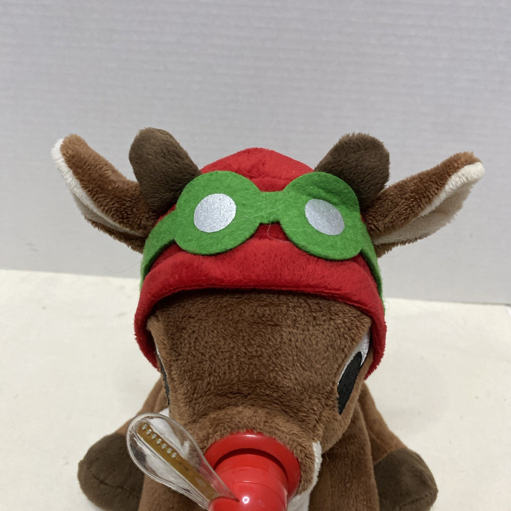 Rudolph The Red Nosed Reindeer Musical With Light Show Spinning Nose ( Works!!)
