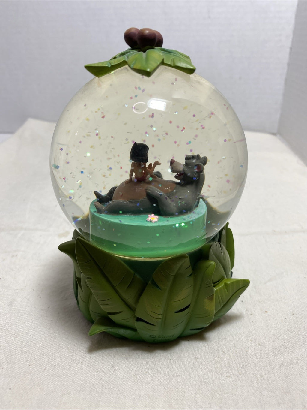 Mowgli / Baloo - Snowglobe! Walt Disney Jungle Book Vtg. Collectible!