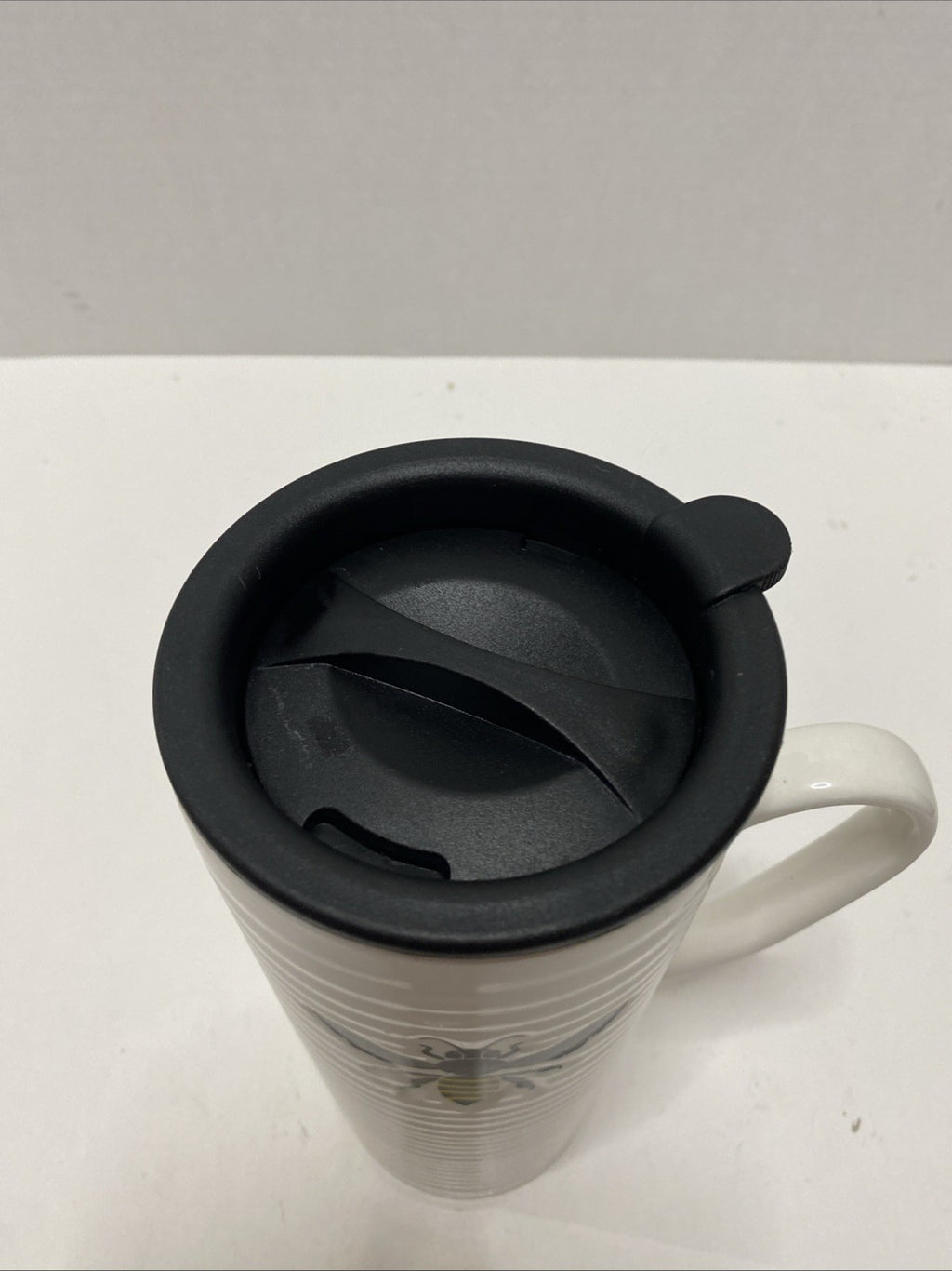 SweetNes Honeybee Travel Mug With Handle 19 Fl Oz Ceramic