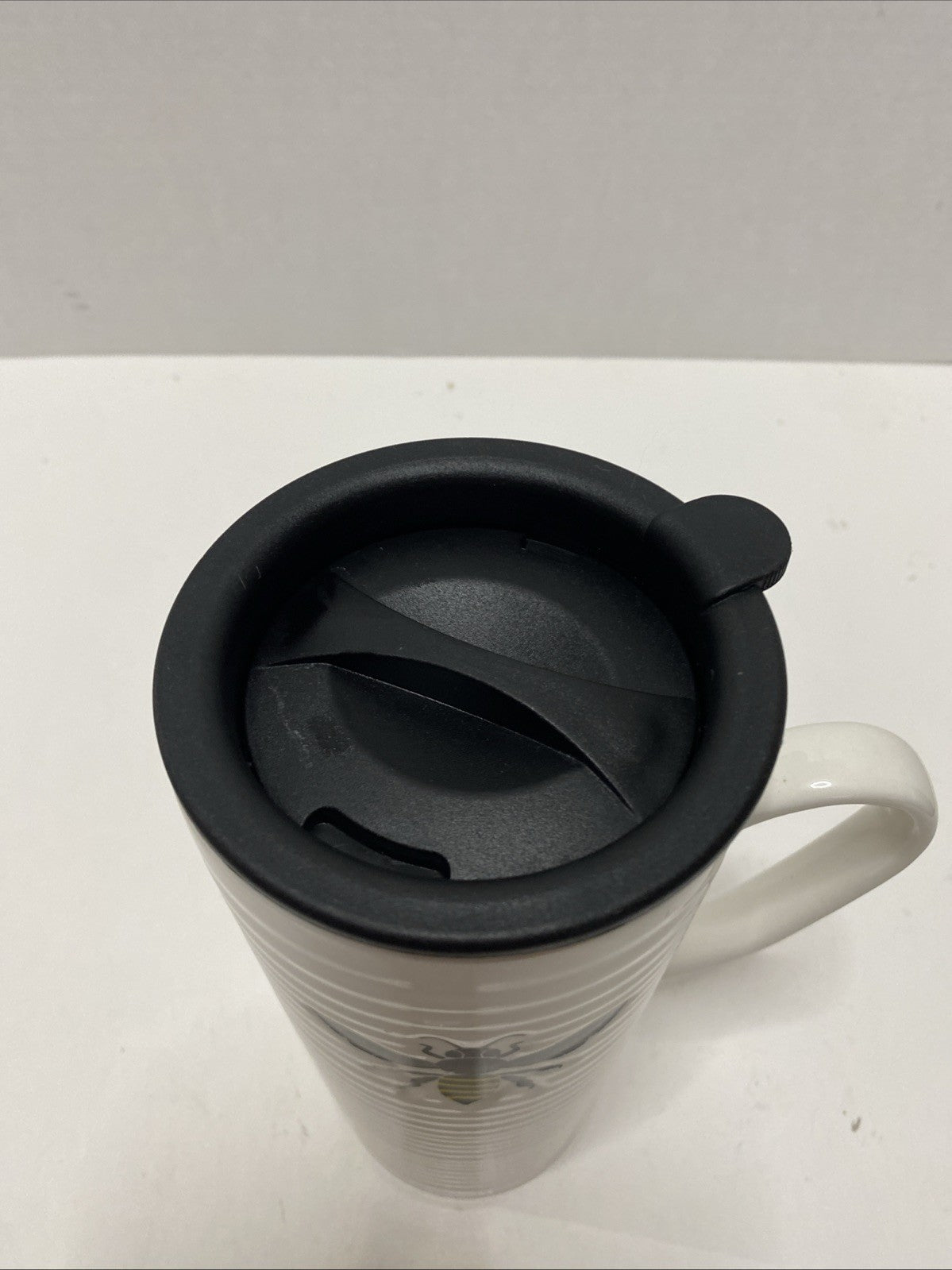 SweetNes Honeybee Travel Mug With Handle 19 Fl Oz Ceramic