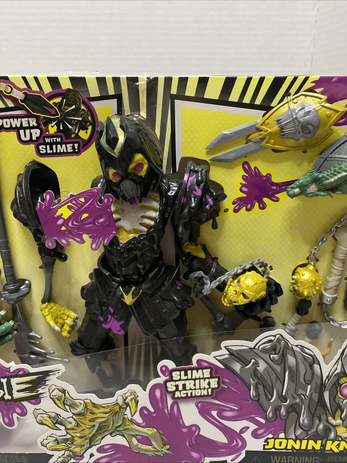 Rare NIB Ninjombie Jonin Knight Action Figure with Comic Book Slime Strike