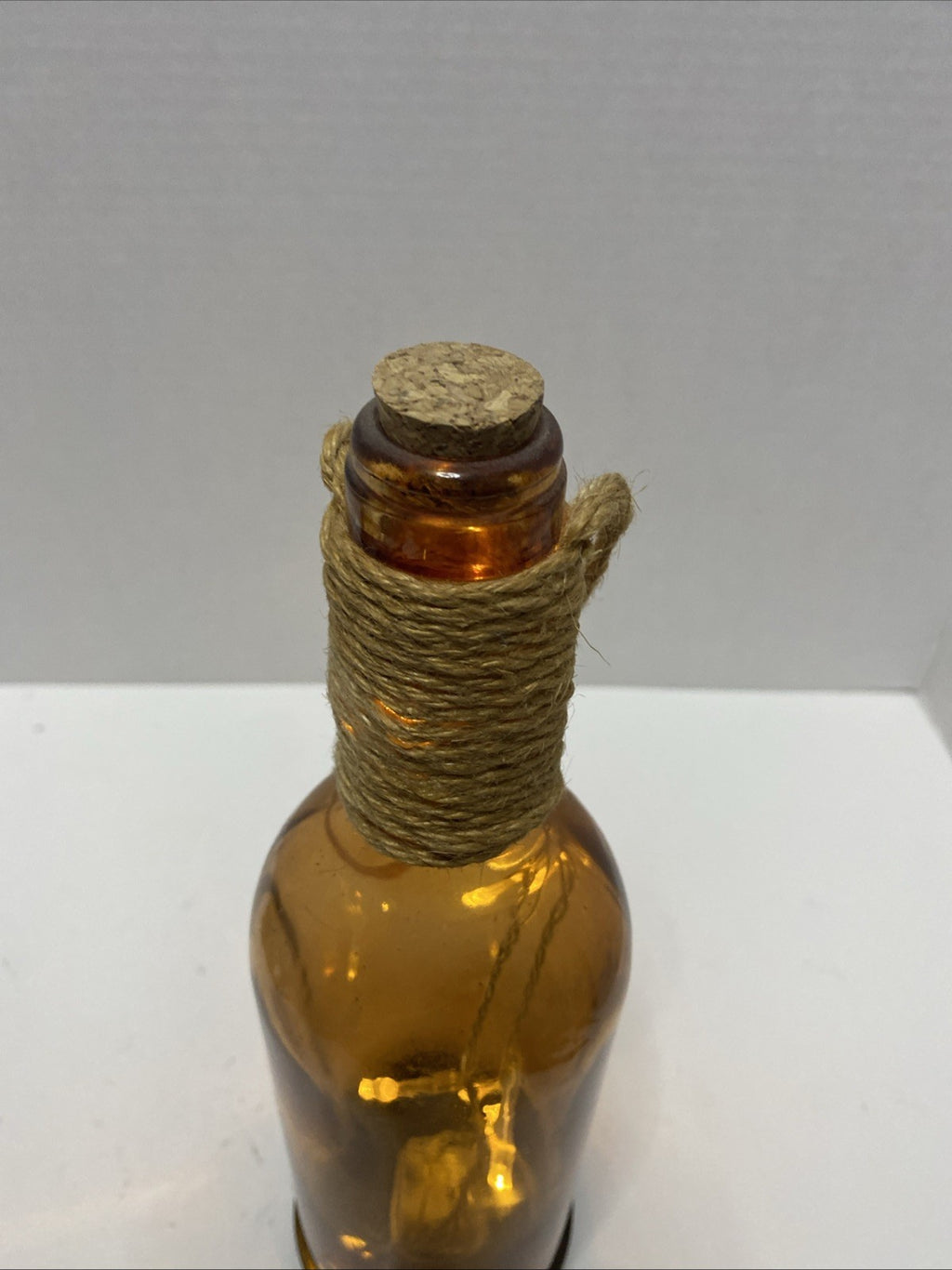 Infinity LED Amber Bottle with Lights