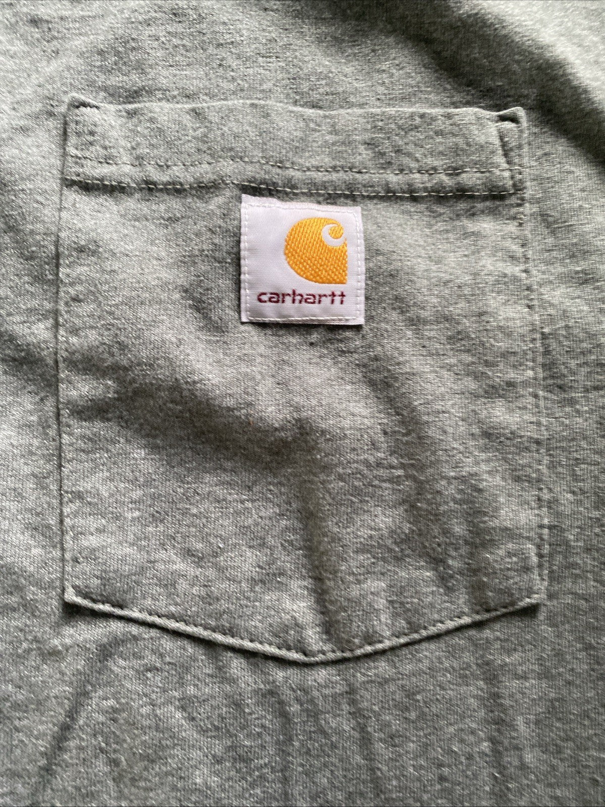 Carhartt Shirt Men's Sz XL Gray Loose Fit Crewneck Short Sleeve Work T Shirt