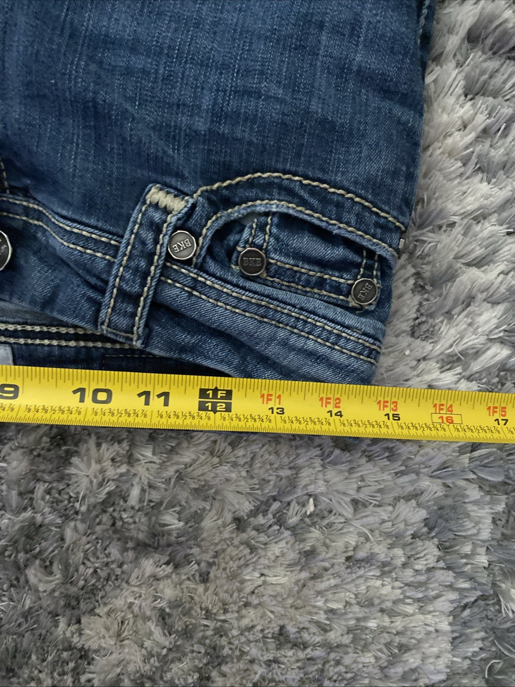 BKE Denim Jeans Women's 27R STELLA Low Rise Skinny Blue Medium Wash (27x31.5)