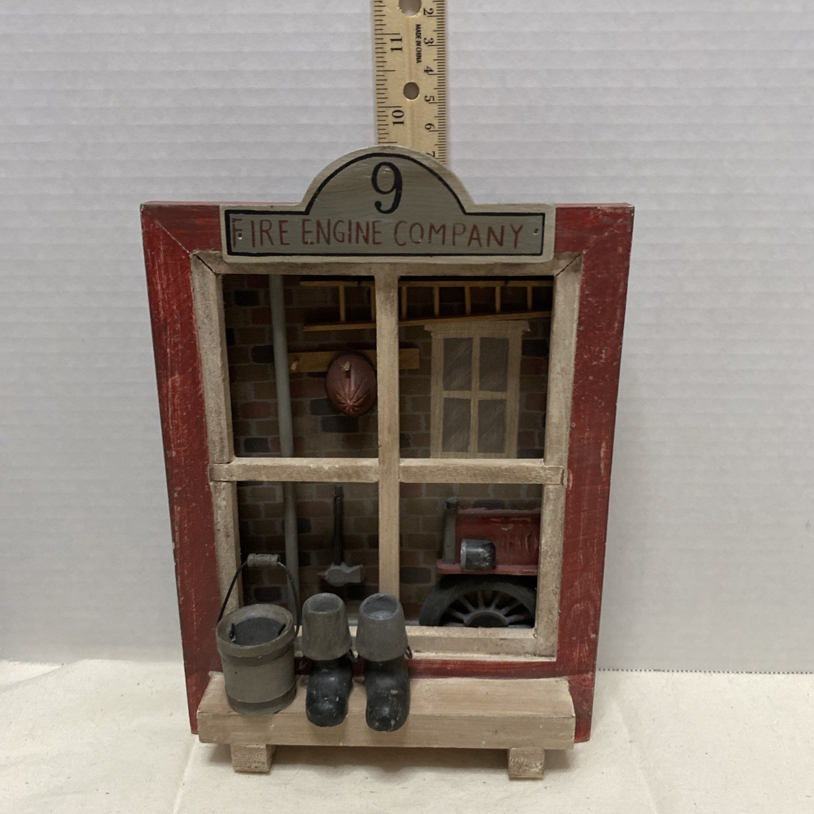 Ohio Wholesale Fire Engine  Company # 9 Wooden Window Box