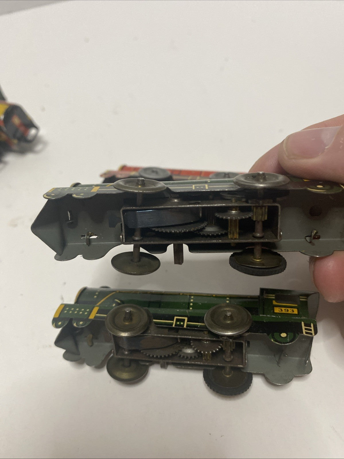 Ranger R.R. Tin Train 10 Cars  3 Engines Please See Pics
