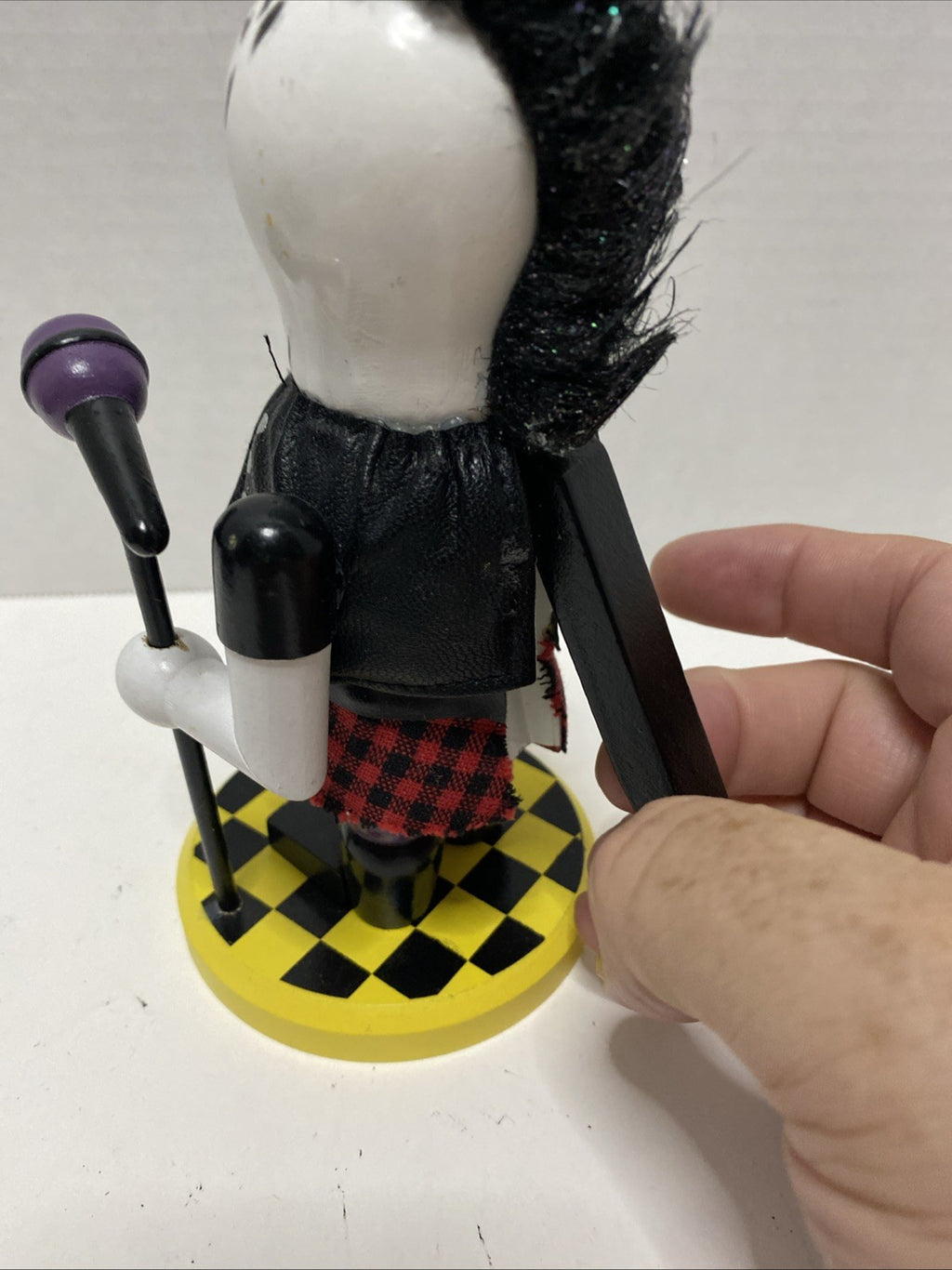 World Market 2014 Zombie Punk Rock Nutcracker Singer Halloween 7" Tall