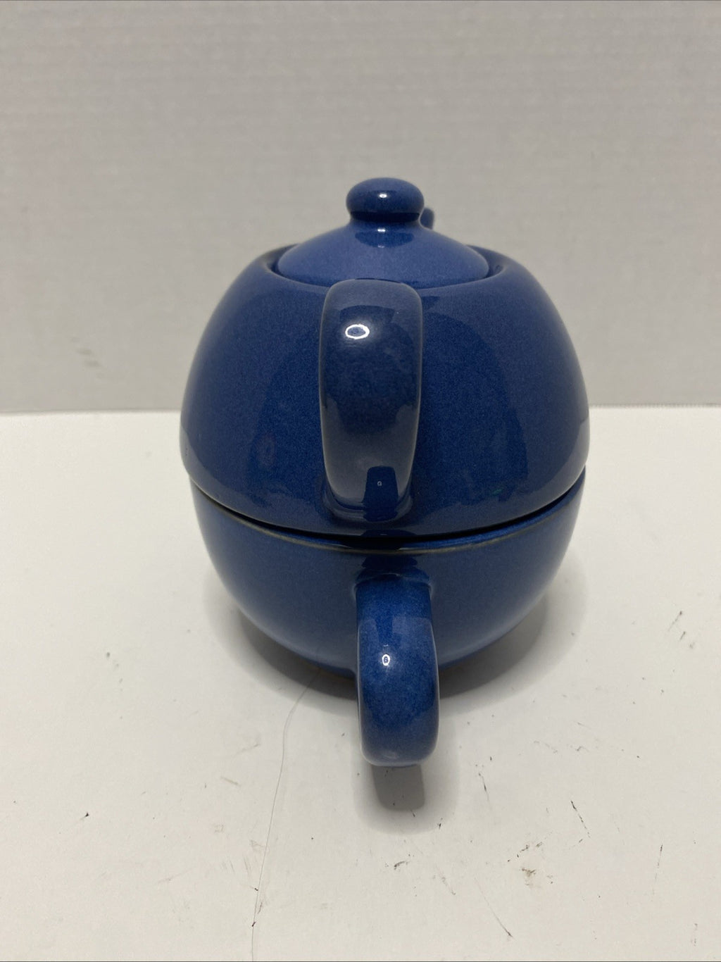 pier 1  Pottery Single Serve Teapot three piece excellent condition