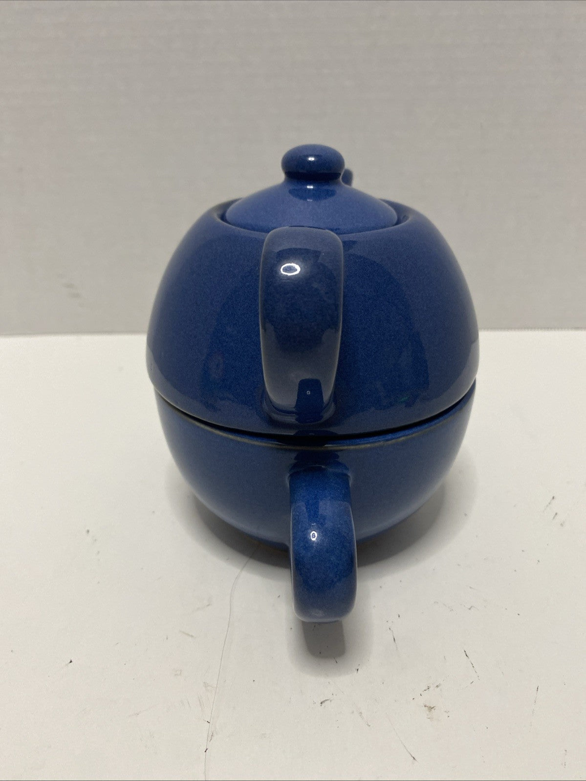 pier 1  Pottery Single Serve Teapot three piece excellent condition