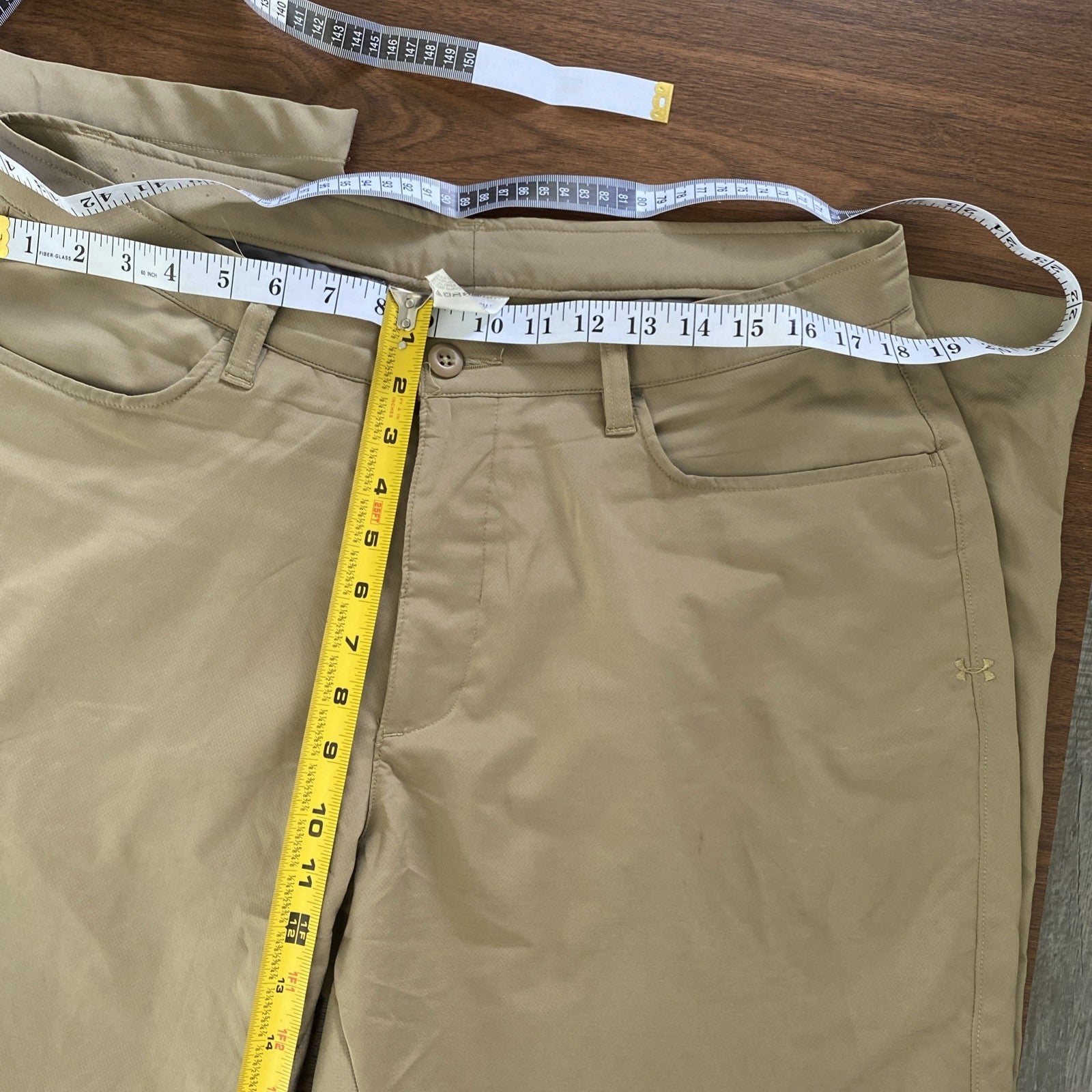 Under Armour 38x30 Brown Golf Mens Dress Pants Free Shipping