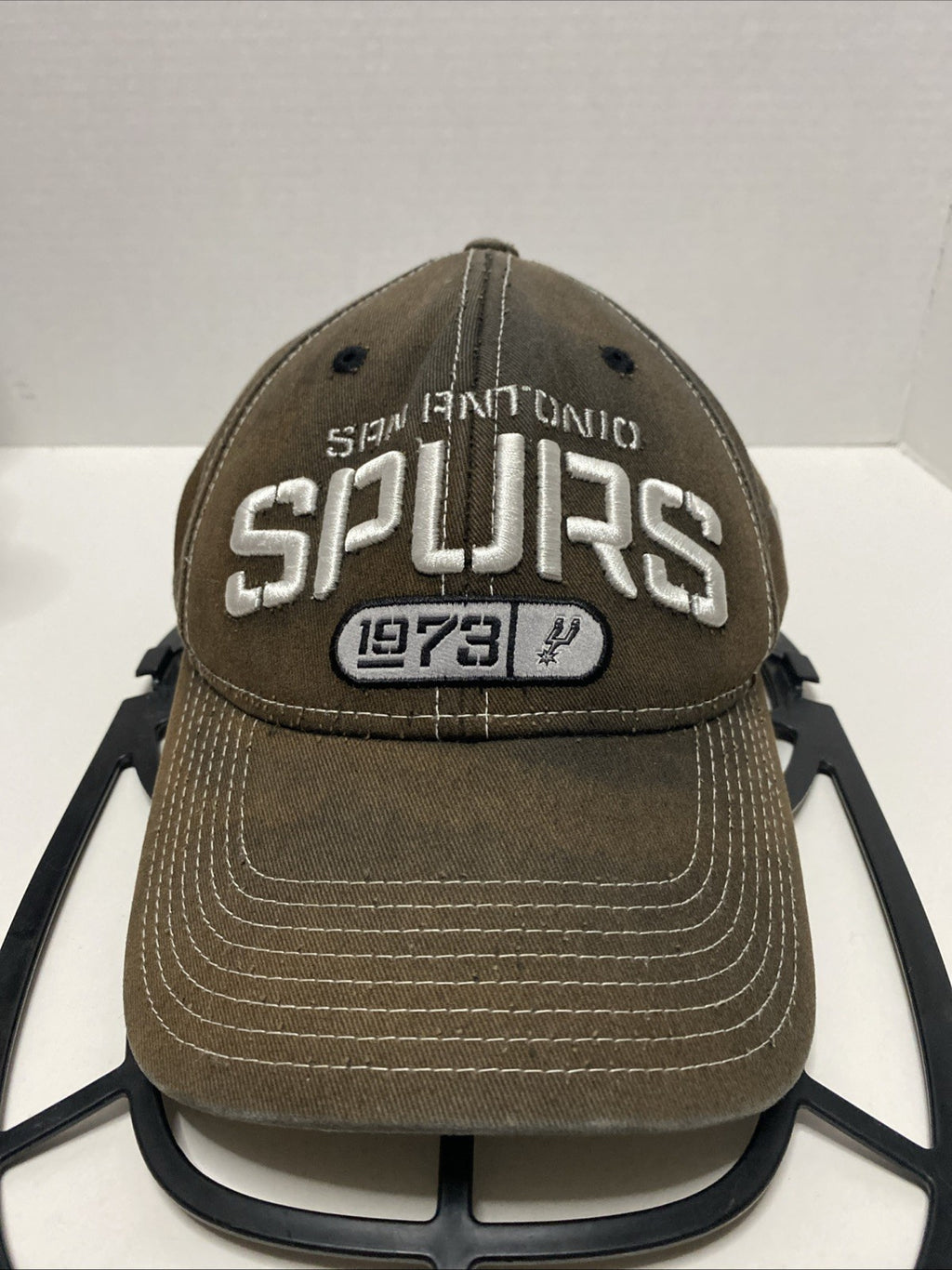 San Antonio Spurs Adidas Basketball NBA Hat Cap 2014 Gray