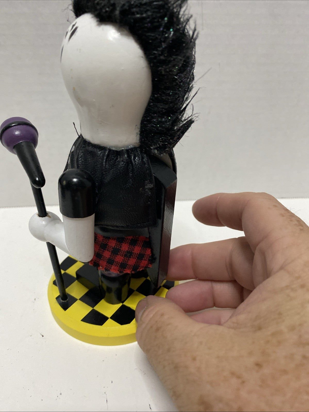 World Market 2014 Zombie Punk Rock Nutcracker Singer Halloween 7" Tall