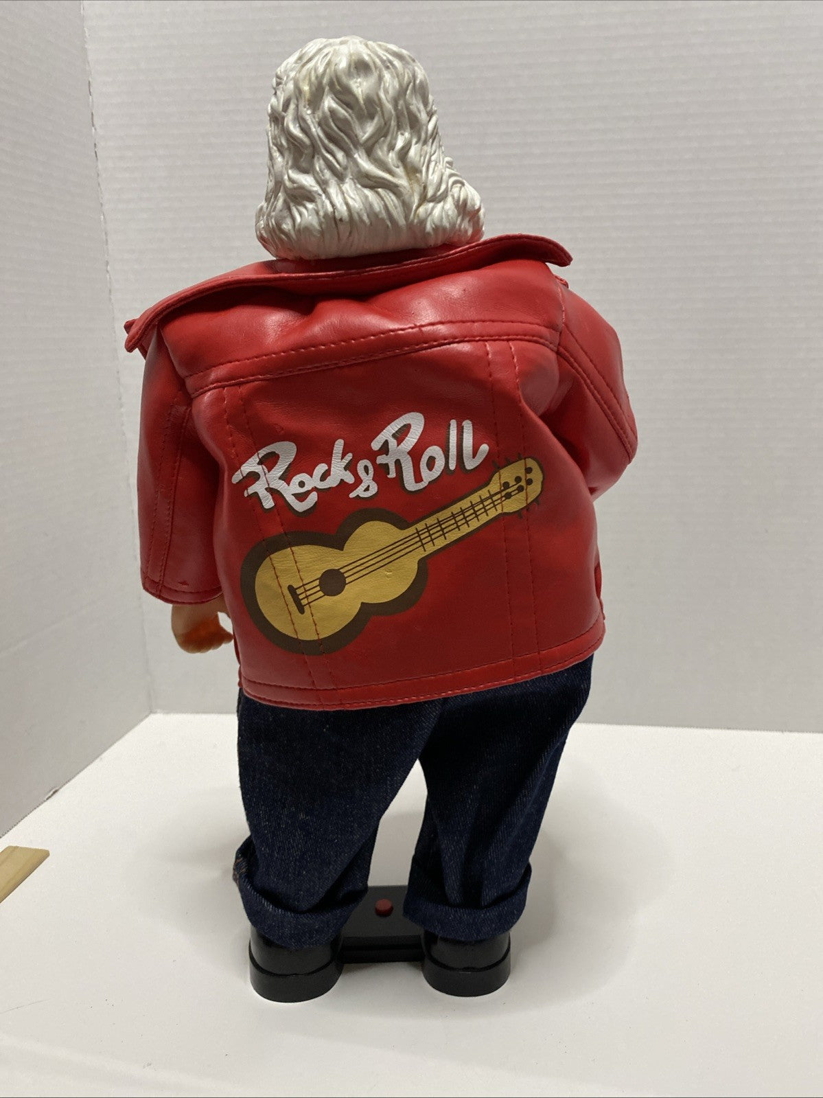 Vintage Gemmy Rock'n Roll Santa North Pole Productions Rare 2000