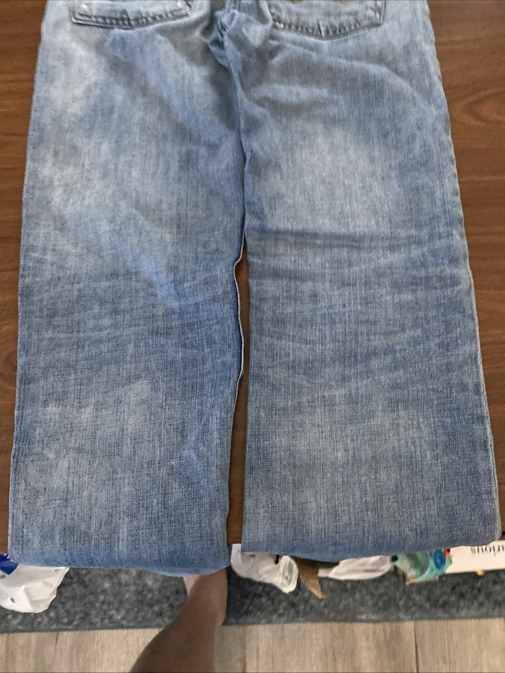 AMERICAN EAGLE Men’s Airflex + Skinny 30x32  Distressed Destroyed Denim  Jeans