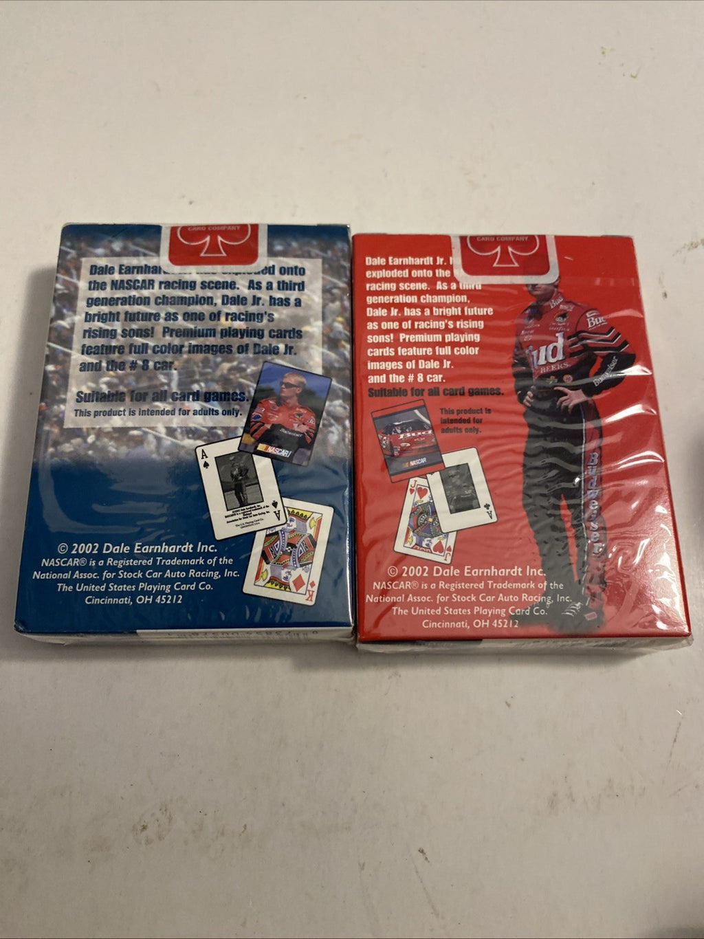 2000 Nascar Dale Earnhardt Jr #8 Embossed Metal Tin w/2 Decks Playing Cards NIB