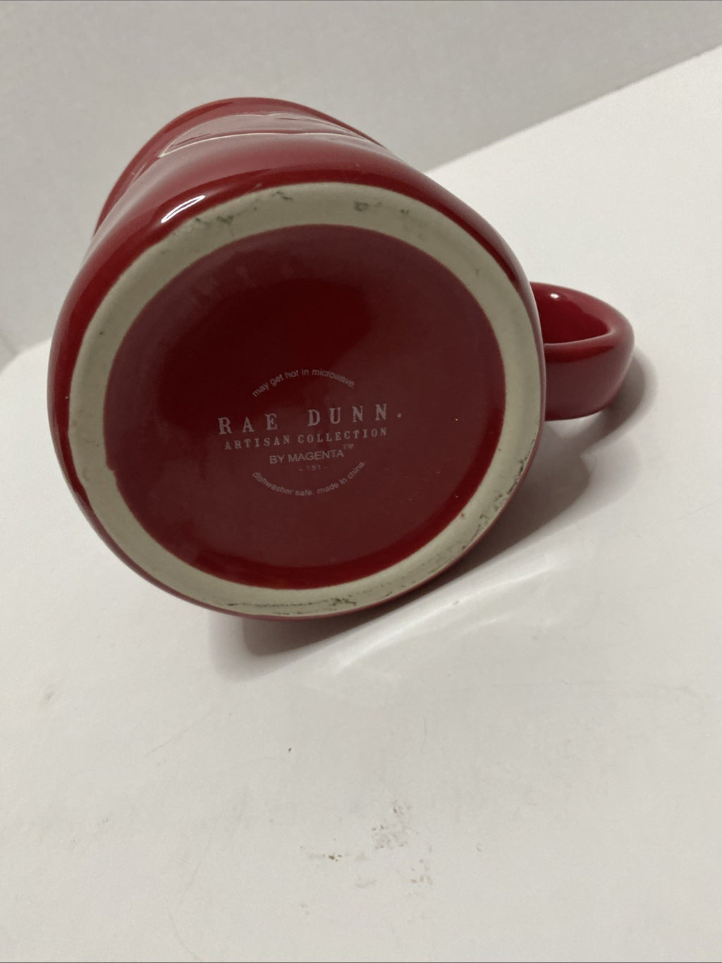 Rae Dunn Mug Red Heart Valentine Simple Design