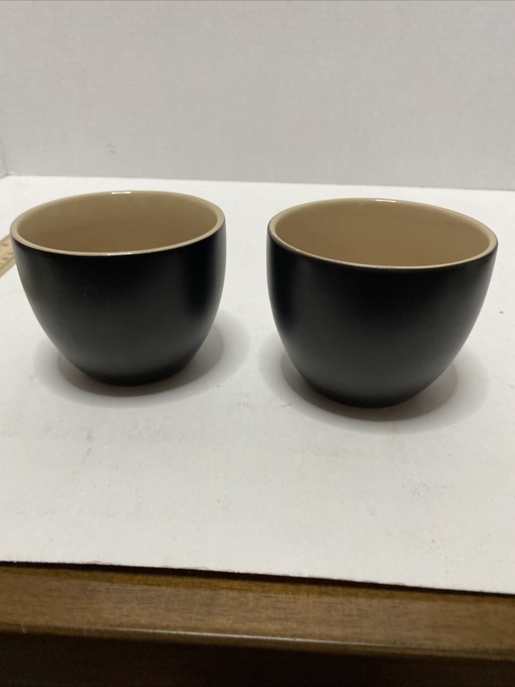 Set Of 2 Small Bailey’s Brown/Gold Tumblers, “Yours And Yours”