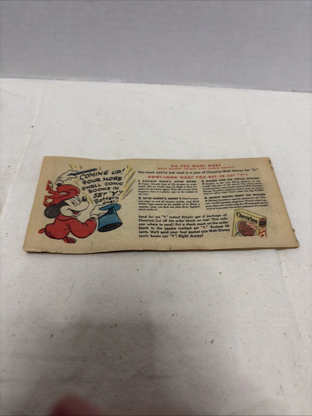 GOOFY LOST IN THE DESERT, 1947 CHEERIOS PREMIUM MINI X-2, G+, 32 PGS, W.D