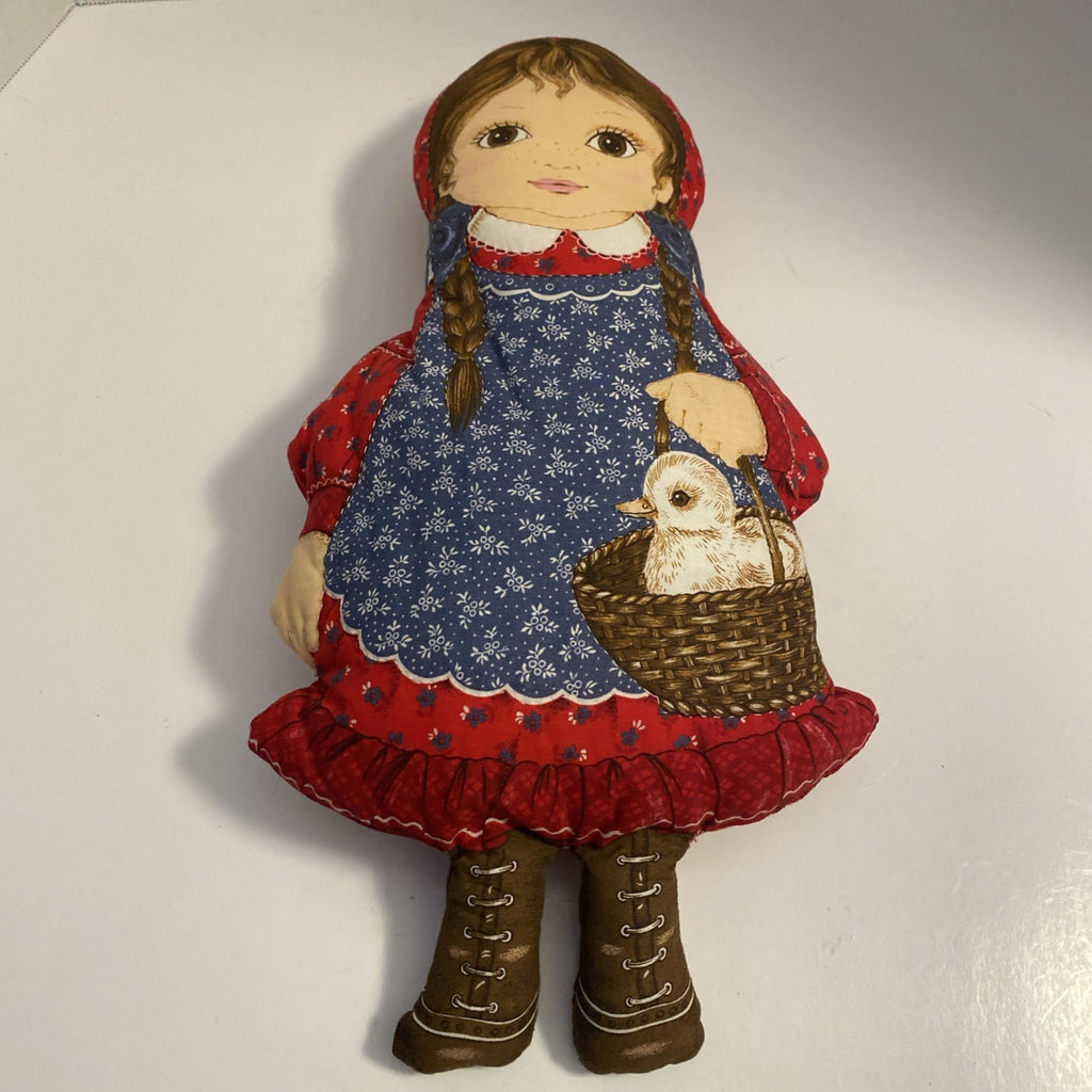 Vintage Cranston Amanda Cut & Sew Cloth Panel Doll Pillow 17 Inch