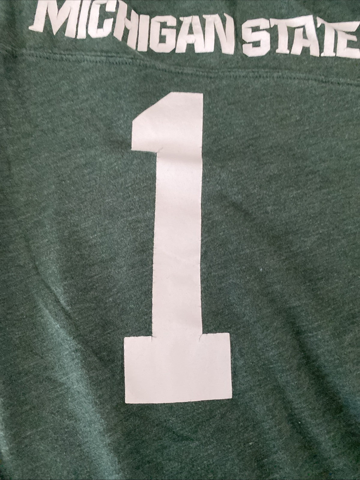 Nike Michigan State Spartans T Shirt Youth Med 10/12 MSU Fitted V Neck Green